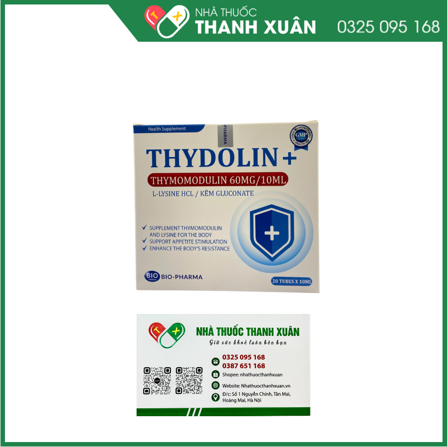 Thydolin + giúp tăng cường sức đề kháng cho cơ thể bé